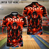 BlueJose Bowling And Pins HipHop King Lion Customized Name, Team Name 3D Shirt (4 Colors)