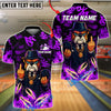 BlueJose Bowling And Pins Cartoon Gangster Dog Customized Name, Team Name 3D Shirt (4 Colors)