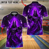 BlueJose Bowling And Pins Ancient Egyptian God Anubis Customized Name, Team Name 3D Shirt (4 Colors)