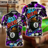 BlueJose Billiards 8-Ball God Bless Street Style Personalized Name Shirt (4 Colors)