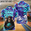 BlueJose Bowling Grim Reaper Game Over Customized Name, Team Name 3D Shirt (4 Colors)