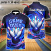 BlueJose Bowling Blast Game Over Customized Name, Team Name 3D Shirt (4 Colors)
