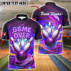 BlueJose Bowling Blast Game Over Customized Name, Team Name 3D Shirt (4 Colors)
