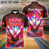BlueJose Bowling Blast Game Over Customized Name, Team Name 3D Shirt (4 Colors)