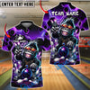 BlueJose Bowling Hiphop Gorilla Design Customized Name, Team Name 3D Shirt (4 Colors)