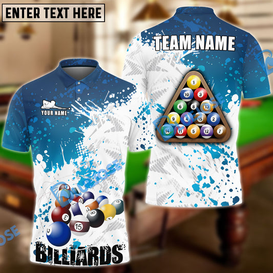 BlueJose Billiards Ball 8 Retro Paint Style Personalized Name, Team Name Unisex Shirt ( 4 Colors )