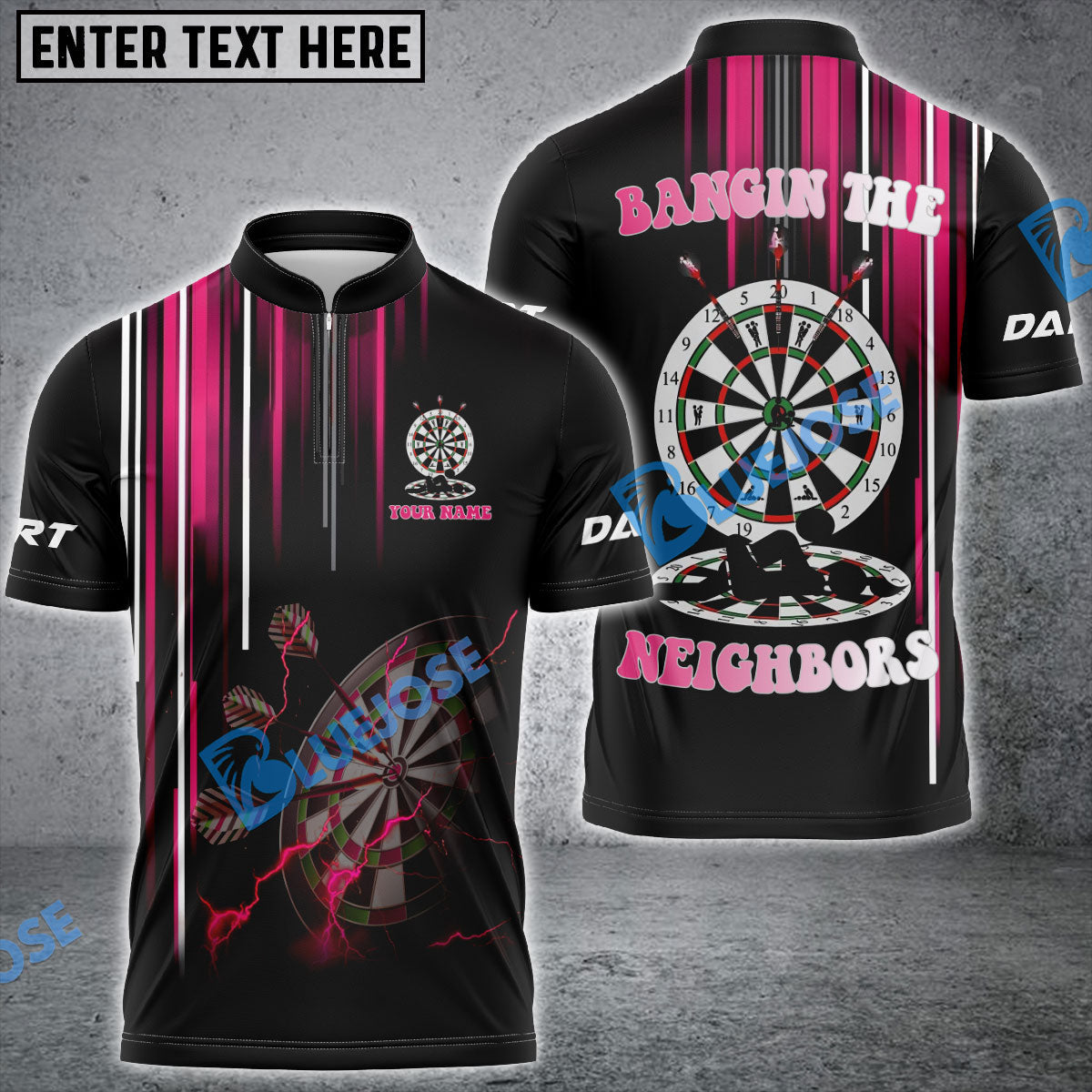 BlueJose Darts Sexy Personalized Name Shirt