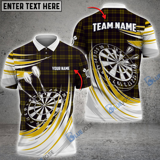 BlueJose Darts Plaid Color Personalized Name, Team Name Shirt (4 Colors)