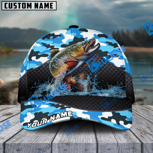 BlueJose Personalized Trout Fishing Blue Camo Sport Classic Cap