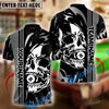 BlueJose Billiards 8-Ball Pool Skull Face Personalized Name, Team Name Shirt (6 Colors)