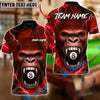 BlueJose Billiards Ball 8 Gorilla Fury Personalized Name, Team Name Unisex Shirt (4 Colors)