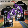 BlueJose Bowling And Pins Tiger Strike Customized Name, Team Name 3D Shirt (4 Colors)