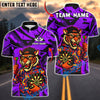 BlueJose Darts Streetwear Tiger with Dartboard Customized Name, Team Name 3D Shirt (4 Colors)