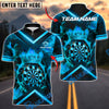 BlueJose Darts Premium Golden Dartboard With Crown Design Customized Name, Team Name 3D Shirt (4 Colors)