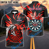 BlueJose Darts Premium Dragon Design Customized Name, Team Name 3D Shirt (4 Colors)