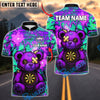 BlueJose Darts Bear Graffity Design Customized Name, Team Name 3D Shirt (4 Colors)