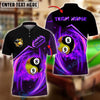 BlueJose Billiards 8&9 Ball Yin Yang Cosmic Battle Personalized Name Shirt (4 Colors)