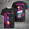 BlueJose Billiards Ball 8 And 9 Snake Skull Personalized Name, Team Name Shirt (4 Colors)