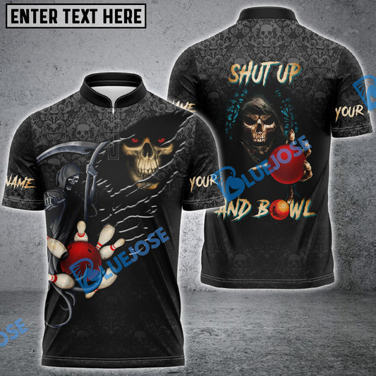 BlueJose Bowling Reaper Customized Name, Team Name 3D Shirt