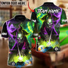BlueJose Billiards Neon Killer Joker Personalized Name, Team Name Unisex Shirt (4 Colors)