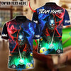 BlueJose Billiards Neon Killer Joker Personalized Name, Team Name Unisex Shirt (4 Colors)