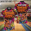 BlueJose Bowling And Pins Graffiti Colorful Bunny Customized Name, Team Name 3D Shirt (4 Colors)