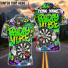 BlueJose Darts Dartboard Graffiti Friday Vibe Style Customized Name, Team Name 3D Shirt (4 Colors)