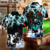 BlueJose Billiards 8-Ball Thunder Sword Dragon Personalized Name Shirt (4 Colors)