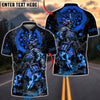 BlueJose Darts Samurai Warrior Target Pattern Multicolor Options Personalized Name Shirt (4 Colors)