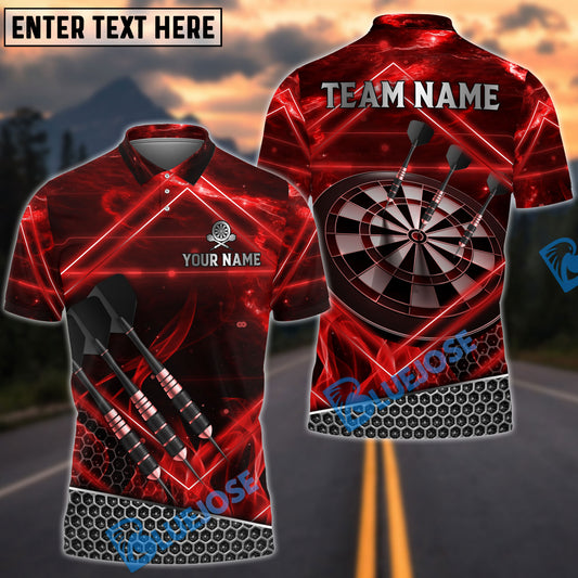 BlueJose Darts Light Tech Net Personalized Name, Team Name Shirt (4 Colors)