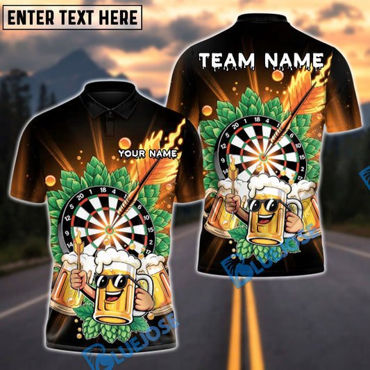 BlueJose Darts Beer And The Dart Shot Personalized Name Shirt
