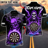 BlueJose Darts Death Mark Personalized Name, Team Name Unisex Shirt (4 Colors)