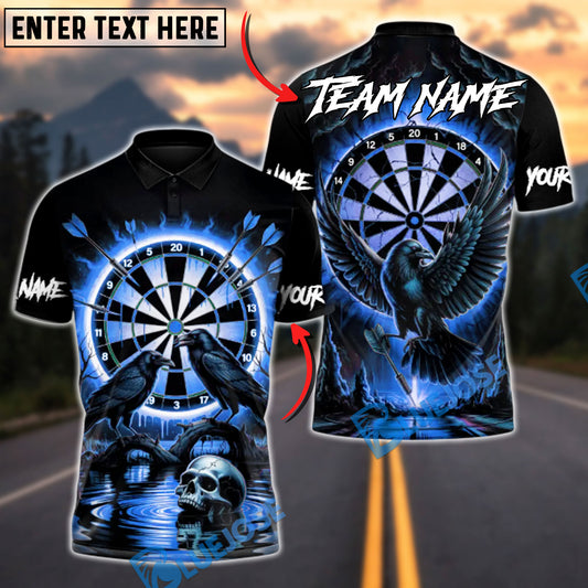 BlueJose Darts Dark Vision Personalized Name, Team Name Unisex Shirt (4 Colors)