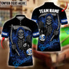 BlueJose Billiards Ball 8 & Ball 10 Reaper Personalized Name Shirt (4 Colors)