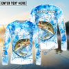 Bluejose Bass Fishing Blue Sea Catching Design Name & Team Name 3D Shirts