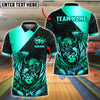 BlueJose Bowling Ball & Pins Golden Eagle Roar Customized Name, Team Name 3D Shirt (4 Colors)