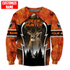 BlueJose Personalized Deer Hunting Hunter Orange Camo 3D Shirts