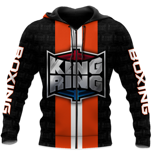 BlueJose Premium Boxing King Ring 3D Hoodie