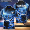 BlueJoses Personalized Name and Team Name Thunder Color Bowling Player Multicolor 3D Shirt