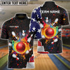 BlueJoses Bowling And Pins Colorful Paint Flag Personalized Name Team Name 3D Shirt, Personalized Shirts For Bowling Players