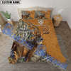 Bluejose Custom Text Wilderness Cross Deer Hunting Bedding Set 3D All Over Printed ( 4 Colors )