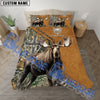 Bluejose Custom Text Wilderness Cross Moose Hunting Bedding Set 3D All Over Printed ( 4 Colors )