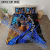 Bluejose Custom Text Premium Deer Hunting Bedding Set 3D All Over Printed ( 4 Colors )