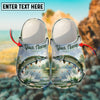 BlueJose Pike Fishing Personalized Name Clogs
