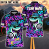 BlueJose Darts Cool Shark Graffiti Style Multicolor Options Personalized Name Shirt (4 Colors)