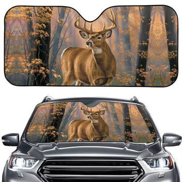 BlueJose NETILGEN Forest Hunting Car All Over Printed 3D Sun Shade