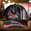 BlueJose Premium Eagle Fireman 3D Cap Personalized