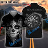 BlueJose Darts Sugar Skull Girl Personalized Name, Team Name Shirt (4 Colors)