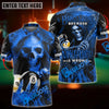 BlueJose Billiards Reaper Flame Personalized Name, Team Name Unisex Shirt (6 Colors)