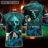 BlueJose Billiards Reaper Flame Personalized Name, Team Name Unisex Shirt (6 Colors)